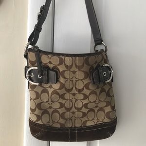 Tan & Brown coach purse